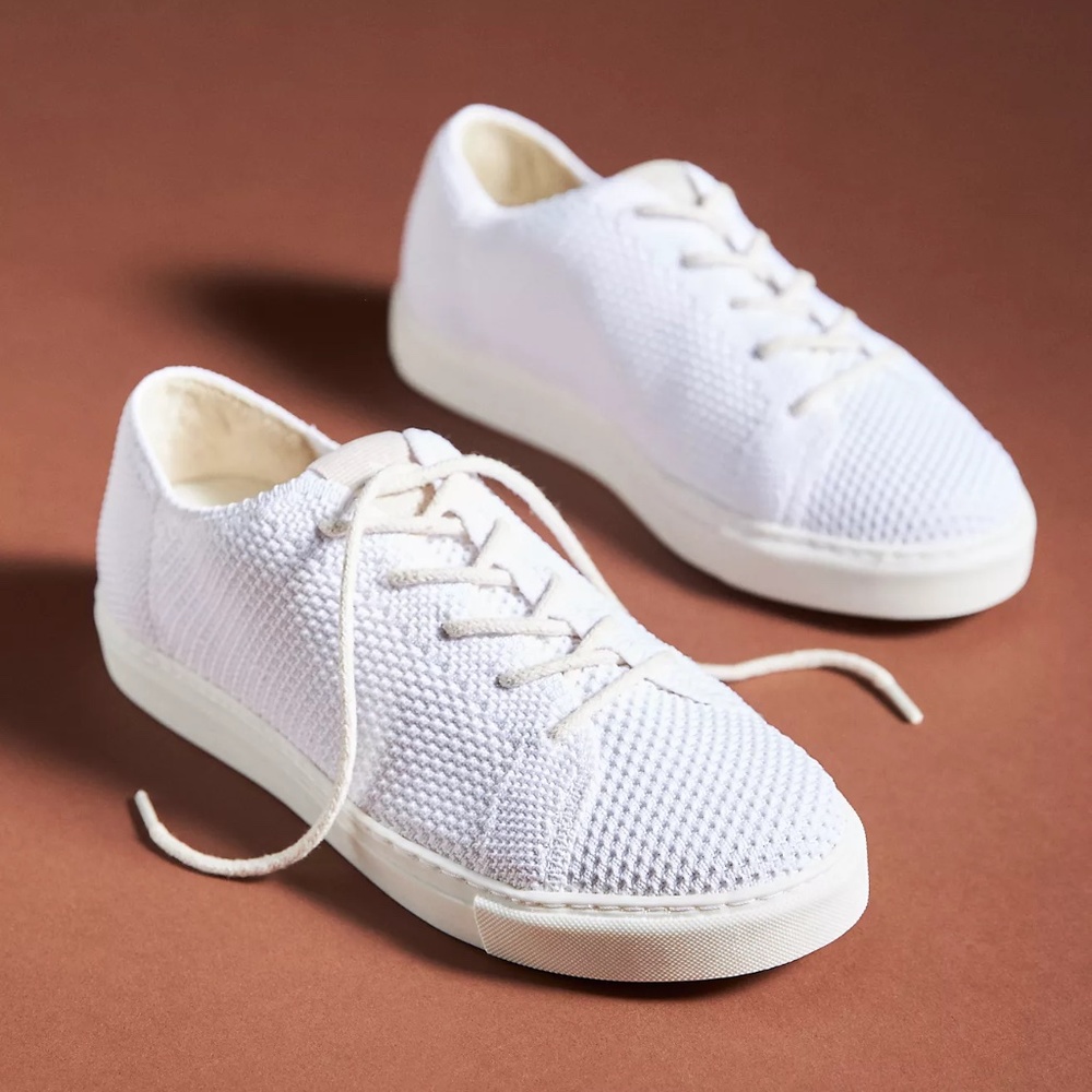 NWB Nisolo Women's Go-To Eco Knit Sneaker White Size 7 Kickaround